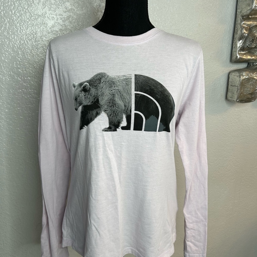 The North Face Long Sleeve Shirt with Bear Graphic